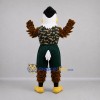 Custom Brown and Green Eagle Mascot Costume Adult Full Body Suit for Sports Events Custom Brown and Green Eagle Mascot Costume Adult Full Body Suit for Sports Events