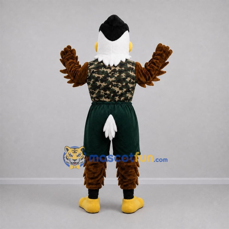 Custom Brown and Green Eagle Mascot Costume Adult Full Body Suit for Sports Events Custom Brown and Green Eagle Mascot Costume Adult Full Body Suit for Sports Events