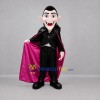 Custom Black and Magenta Vampire Mascot Costume Adult Full Body Suit for Halloween Events Custom Black and Magenta Vampire Mascot Costume Adult Full Body Suit for Halloween Events