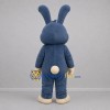 Custom Blue Gray and Cream Rabbit Mascot Costume Adult Full Body Suit for Easter Events Custom Blue Gray and Cream Rabbit Mascot Costume Adult Full Body Suit for Easter Events