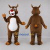 Custom Brown and Red Reindeer Mascot Costume Adult Full Body Suit for Christmas Events Custom Brown and Red Reindeer Mascot Costume Adult Full Body Suit for Christmas Events