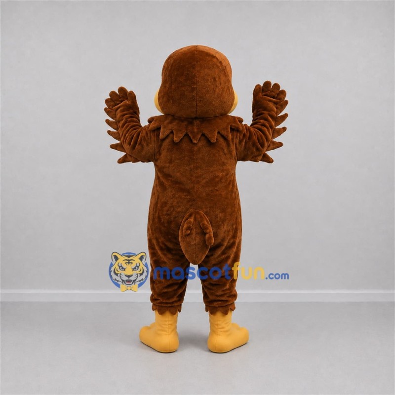 Custom Brown Turkey Mascot Costume Adult Full Body Suit for Thanksgiving Events