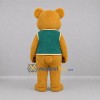 Custom Tan and Green Teddy Bear Mascot Costume Adult Full Body Suit for School Events Custom Tan and Green Teddy Bear Mascot Costume Adult Full Body Suit for School Events