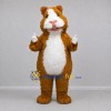 Custom Golden Brown and White Hamster Mascot Costume Adult Full Body Suit for Pet Events