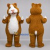 Custom Golden Brown and White Hamster Mascot Costume Adult Full Body Suit for Pet Events