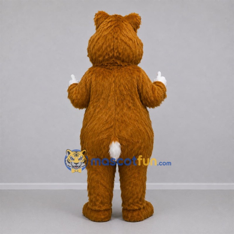Custom Golden Brown and White Hamster Mascot Costume Adult Full Body Suit for Pet Events