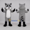 Custom Gray and Black Raccoon Mascot Costume Adult Full Body Suit for Nature Events