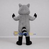 Custom Gray and Black Raccoon Mascot Costume Adult Full Body Suit for Nature Events