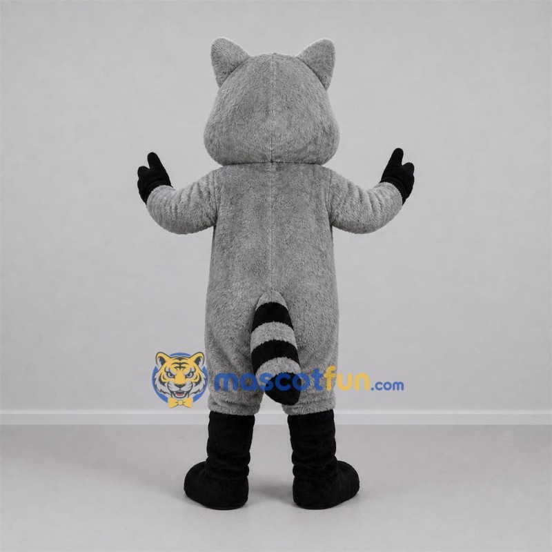 Custom Gray and Black Raccoon Mascot Costume Adult Full Body Suit for Nature Events