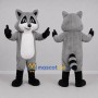 Custom Gray and Black Raccoon Mascot Costume Adult Full Body Suit for Nature Events