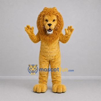 Custom Golden Brown Lion Mascot Costume Adult Full Body Suit for Wildlife Events Custom Golden Brown Lion Mascot Costume Adult Full Body Suit for Wildlife Events