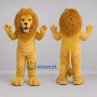 Custom Golden Brown Lion Mascot Costume Adult Full Body Suit for Wildlife Events