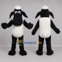 Custom Black and White Sheep Mascot Costume Adult Full Body Suit for Farm Events