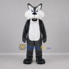 Custom Gray and White Wolf Mascot Costume Adult Full Body Suit for Wildlife Events Custom Gray and White Wolf Mascot Costume Adult Full Body Suit for Wildlife Events