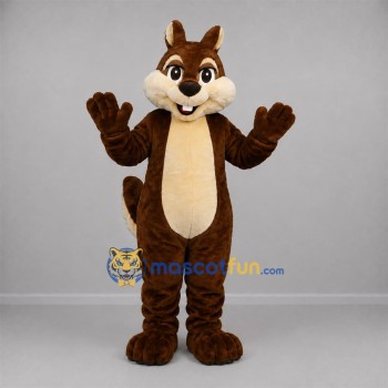 Custom Brown and Tan Squirrel Mascot Costume Adult Full Body Suit for Nature Events Custom Brown and Tan Squirrel Mascot Costume Adult Full Body Suit for Nature Events