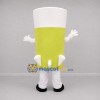 Custom Yellow and White Drink Glass Mascot Costume Adult Full Body Suit for Food Festivals Custom Yellow and White Drink Glass Mascot Costume Adult Full Body Suit for Food Festivals