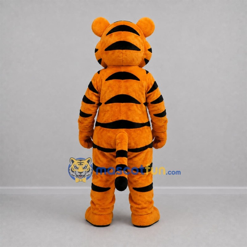 Custom Orange and Black Tiger Mascot Costume Adult Full Body Suit for Wildlife Events Custom Orange and Black Tiger Mascot Costume Adult Full Body Suit for Wildlife Events