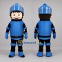Custom Blue and Black Knight Mascot Costume Adult Full Body Suit for Medieval Events