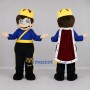 Custom Blue and Gold King Mascot Costume Adult Full Body Suit for Storytelling Events