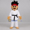 Custom White and Red Martial Artist Mascot Costume Adult Full Body Suit for Martial Arts Events Custom White and Red Martial Artist Mascot Costume Adult Full Body Suit for Martial Arts Events