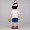 Custom White and Blue Ice Cream Boy Mascot Costume Adult Full Body Suit for Food Festivals Custom White and Blue Ice Cream Boy Mascot Costume Adult Full Body Suit for Food Festivals