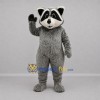 Custom Gray and Black Raccoon Mascot Costume Adult Full Body Suit for Wildlife Events Custom Gray and Black Raccoon Mascot Costume Adult Full Body Suit for Wildlife Events