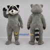 Custom Gray and Black Raccoon Mascot Costume Adult Full Body Suit for Wildlife Events Custom Gray and Black Raccoon Mascot Costume Adult Full Body Suit for Wildlife Events