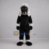 Custom Black and White Winged Dog Mascot Costume Adult Full Body Suit for Fantasy Events Custom Black and White Winged Dog Mascot Costume Adult Full Body Suit for Fantasy Events