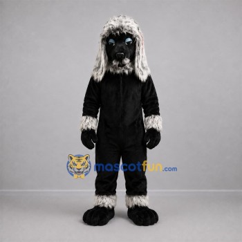 Custom Black and White Winged Dog Mascot Costume Adult Full Body Suit for Fantasy Events Custom Black and White Winged Dog Mascot Costume Adult Full Body Suit for Fantasy Events