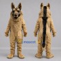 Custom Tan and Black Hyena Mascot Costume Adult Full Body Suit for Wildlife Events