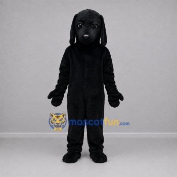 Custom Black Dog Mascot Costume Adult Full Body Suit for Pet Events Custom Black Dog Mascot Costume Adult Full Body Suit for Pet Events