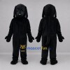 Custom Black Dog Mascot Costume Adult Full Body Suit for Pet Events Custom Black Dog Mascot Costume Adult Full Body Suit for Pet Events