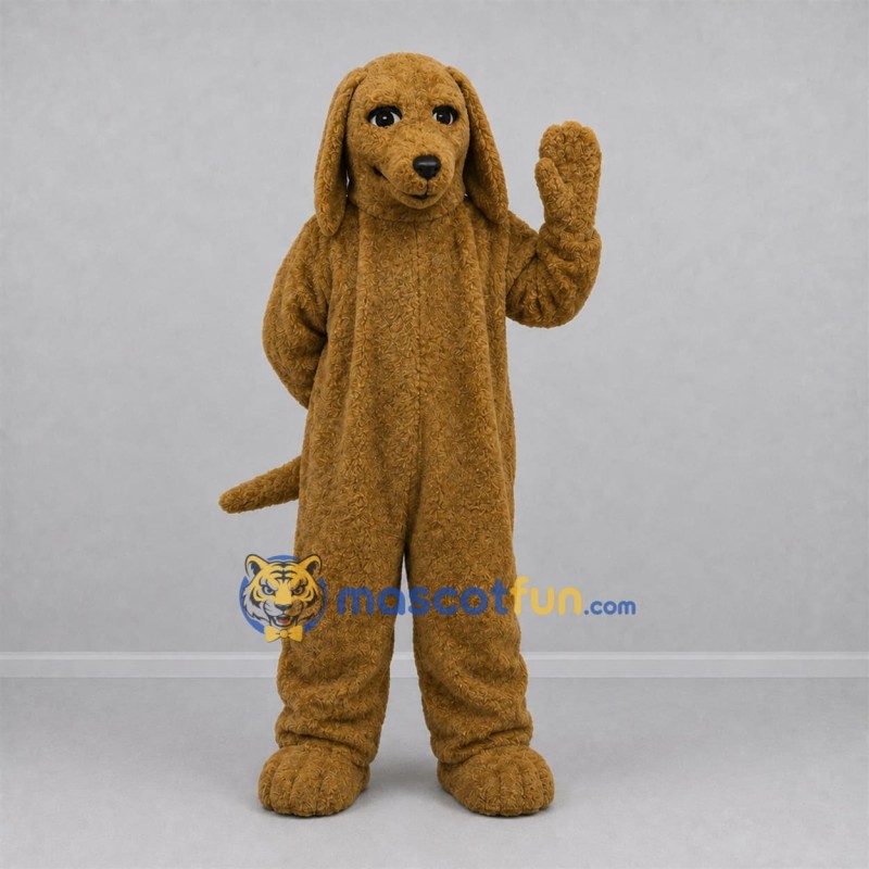 Custom Brown Dog Mascot Costume Adult Full Body Suit for Pet Events