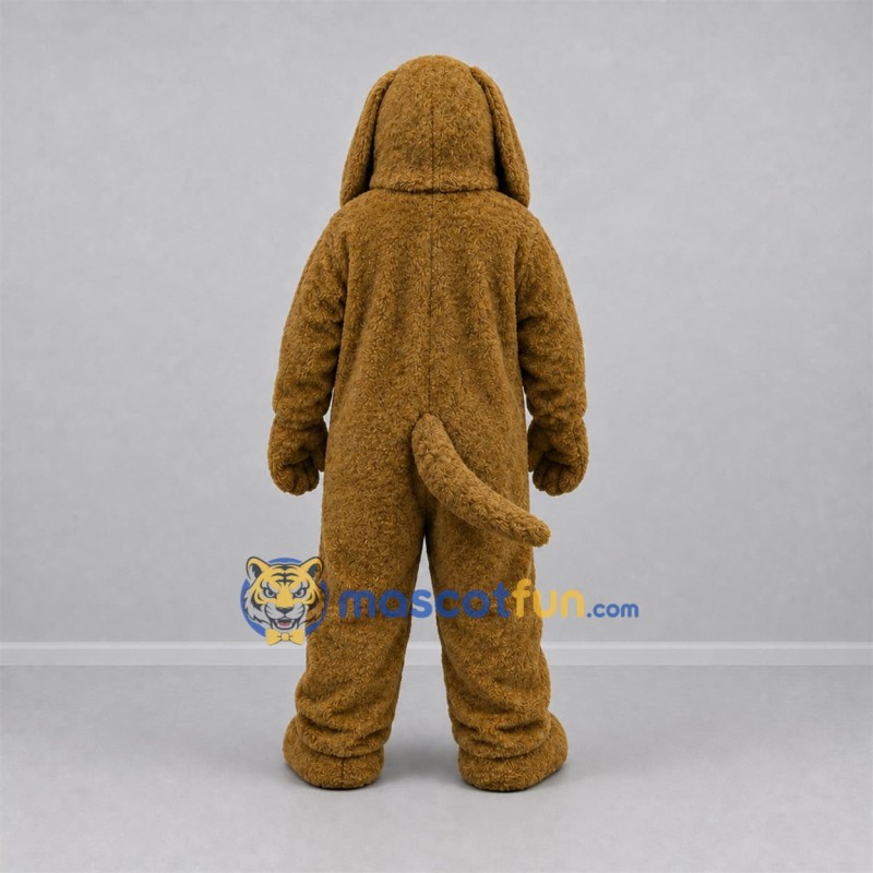 Custom Brown Dog Mascot Costume Adult Full Body Suit for Pet Events