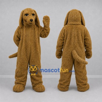 Custom Brown Dog Mascot Costume Adult Full Body Suit for Pet Events