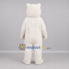 Custom White Polar Bear Mascot Costume Adult Full Body Suit for Winter Events Custom White Polar Bear Mascot Costume Adult Full Body Suit for Winter Events