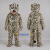 Custom Tan and Black Leopard Mascot Costume Adult Full Body Suit for Wildlife Events Custom Tan and Black Leopard Mascot Costume Adult Full Body Suit for Wildlife Events