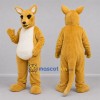 Custom Tan and White Kangaroo Mascot Costume Adult Full Body Suit for Wildlife Events Custom Tan and White Kangaroo Mascot Costume Adult Full Body Suit for Wildlife Events