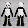 Custom Black and White Panda Mascot Costume Adult Full Body Suit for Wildlife Events
