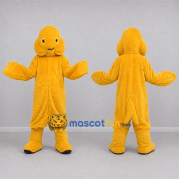 Custom Golden Yellow Goldfish Mascot Costume Adult Full Body Suit for Aquarium Events