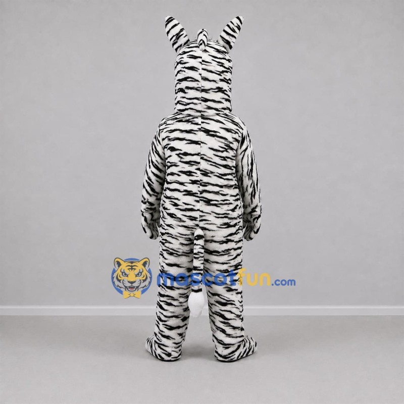 Custom Black and White Zebra Mascot Costume Adult Full Body Suit for Wildlife Events Custom Black and White Zebra Mascot Costume Adult Full Body Suit for Wildlife Events