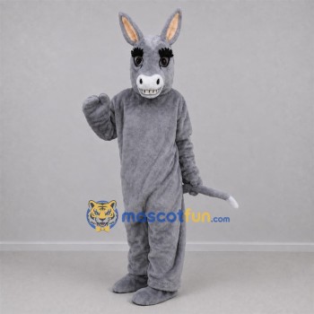 Custom Gray Donkey Mascot Costume Adult Full Body Suit for Farm Events