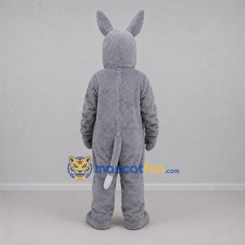 Custom Gray Donkey Mascot Costume Adult Full Body Suit for Farm Events Custom Gray Donkey Mascot Costume Adult Full Body Suit for Farm Events