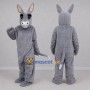 Custom Gray Donkey Mascot Costume Adult Full Body Suit for Farm Events