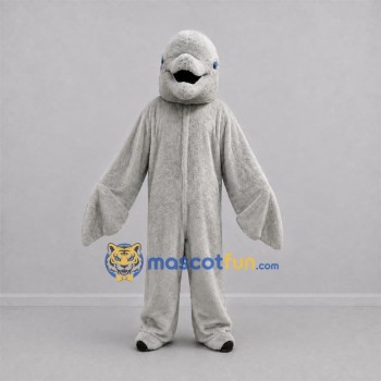 Custom Gray Dolphin Mascot Costume Adult Full Body Suit for Ocean Events Custom Gray Dolphin Mascot Costume Adult Full Body Suit for Ocean Events