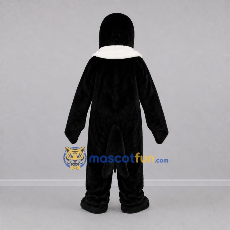 Custom Black and White Penguin Mascot Costume Adult Full Body Suit for Winter Events Custom Black and White Penguin Mascot Costume Adult Full Body Suit for Winter Events