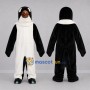 Custom Black and White Penguin Mascot Costume Adult Full Body Suit for Winter Events