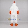 Custom White and Orange Rooster Mascot Costume Adult Full Body Suit for Farm Events Custom White and Orange Rooster Mascot Costume Adult Full Body Suit for Farm Events