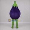 Custom Purple and Green Eggplant Mascot Costume Adult Full Body Suit for Food Festivals Custom Purple and Green Eggplant Mascot Costume Adult Full Body Suit for Food Festivals