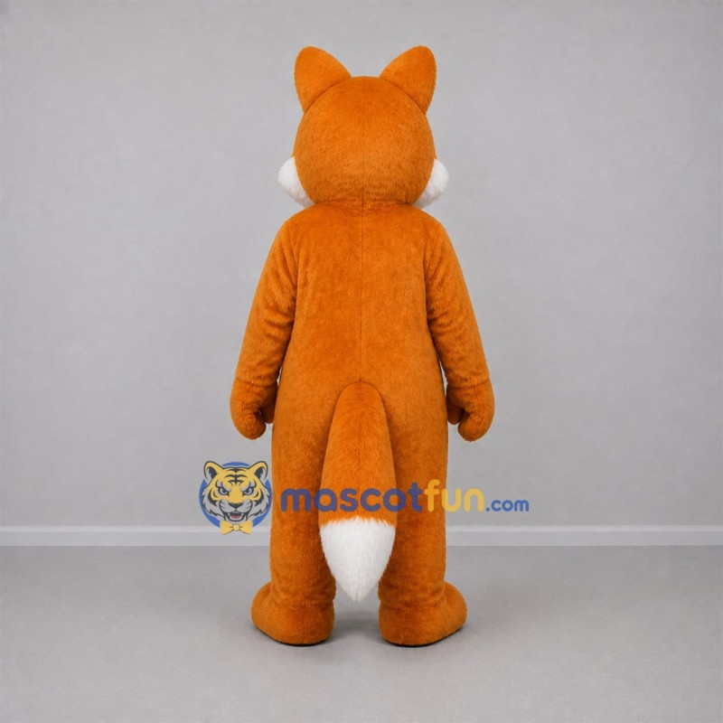 Custom Orange and White Fox Mascot Costume Adult Full Body Suit for Wildlife Events Custom Orange and White Fox Mascot Costume Adult Full Body Suit for Wildlife Events